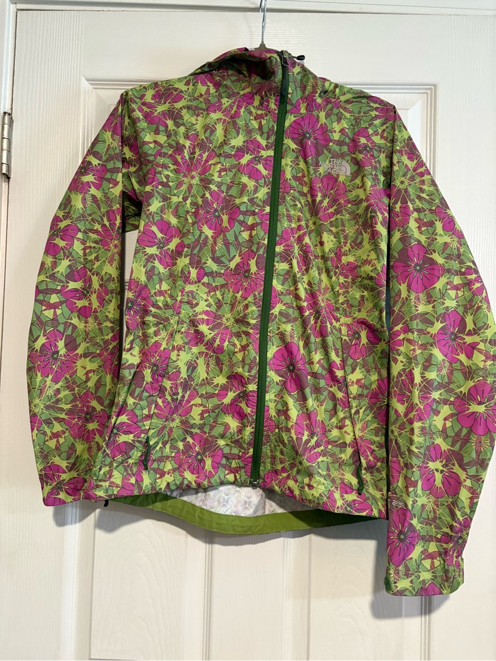The North Face Women’s Floral Hooded Jacket - Green & Pink